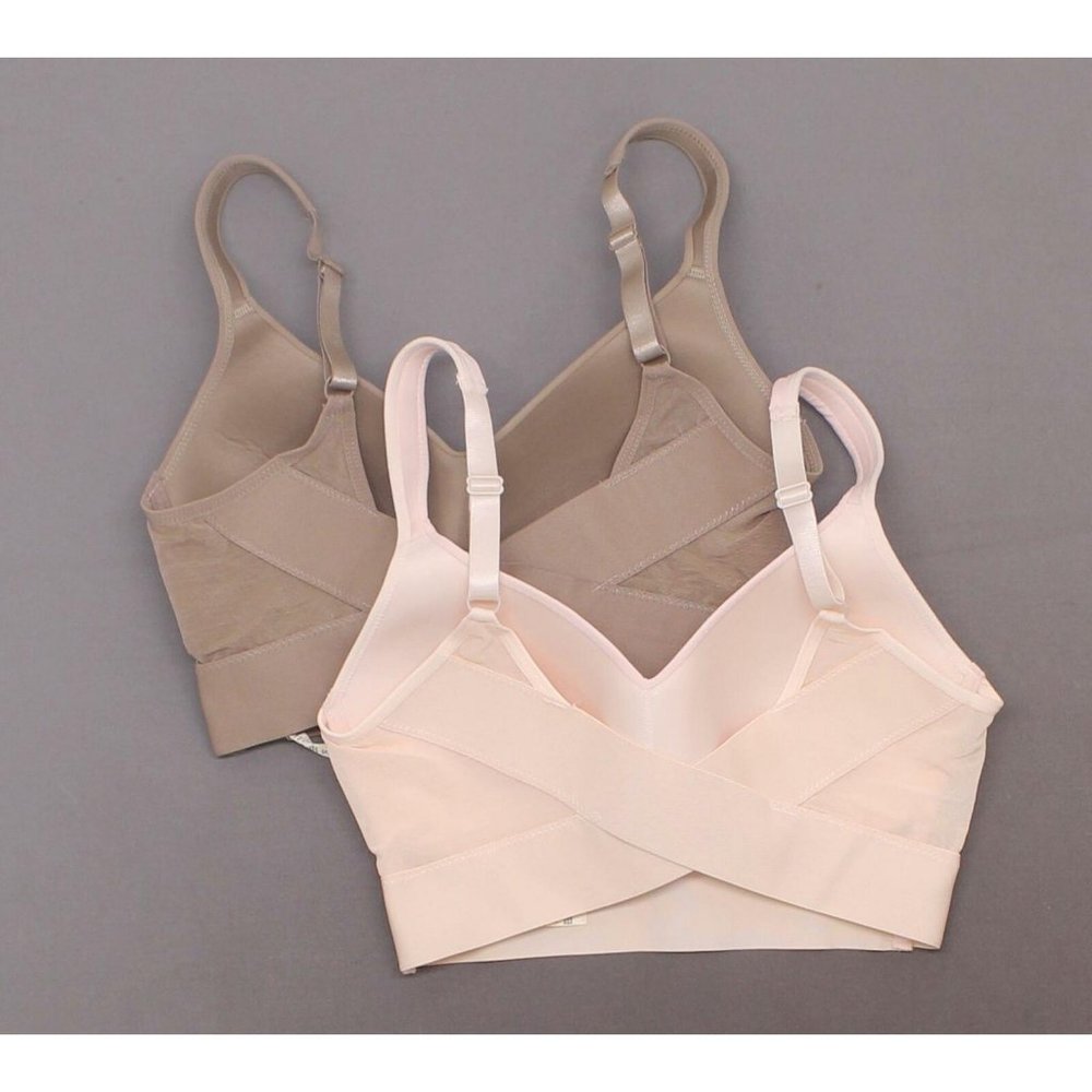 NEW Rhonda Shear 2 Pk Molded Cup Bras Medium Pink - Picture 4 of 5